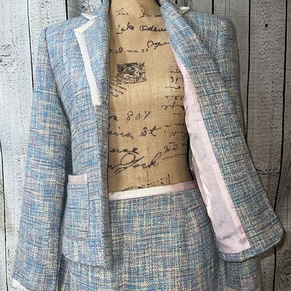 Chadwick’s Women’s 2 Piece Blazer & Skirt Tweed Women’s Suit size 10P - Picture 11 of 14